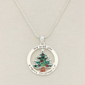Christmas Tree Pendant Necklace
